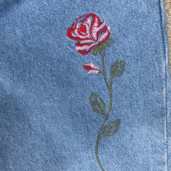 Vintage Jeans Vintage Embroidered Jeans Blue Jeans Mujer - Picture 3 of 12